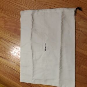 Vince White Dust Jacket Drawstring Bag